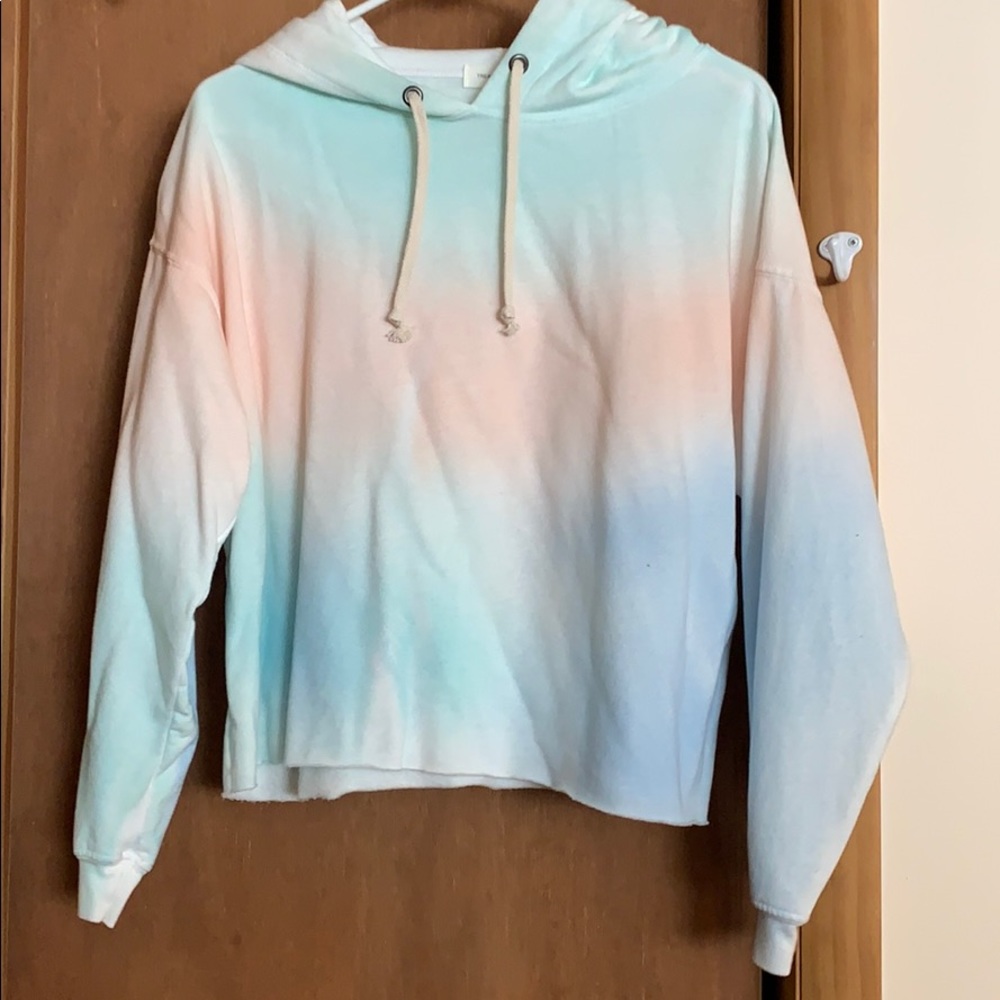 Nordstrom Treasure and Bond tie dye crop hoodie